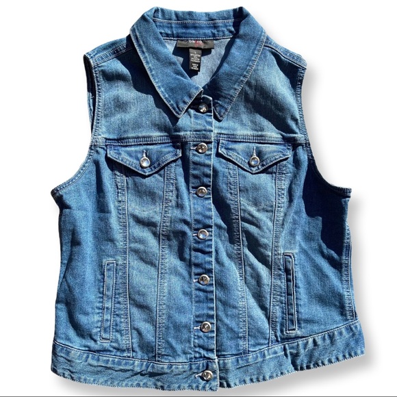 Style & Co Denim Vest new with tags - Picture 1 of 4